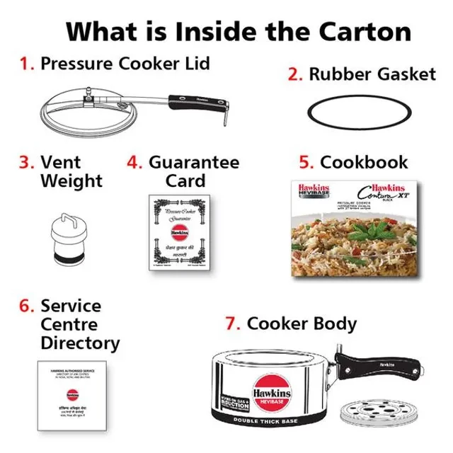 Hawkins Hevibase Aluminium Inner Lid Pressure Cooker - Induction Base, Silver, IH20, 2 l-6.webp